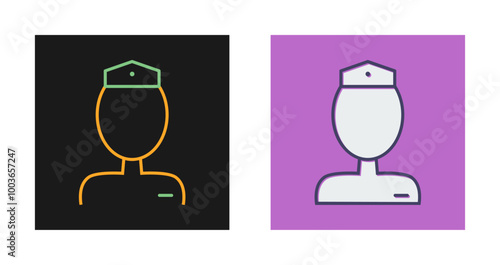 Flight Attendant Vector Icon
