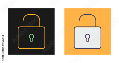 Open Lock Vector Icon