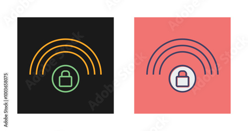 Protected Wifi Vector Icon