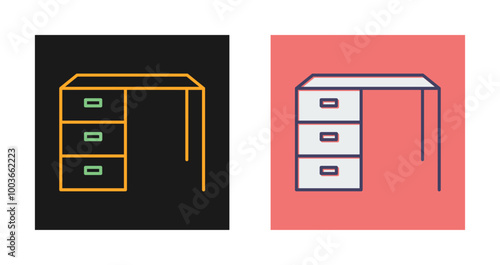 Working Table Vector Icon