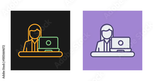 Telecommuting Vector Icon