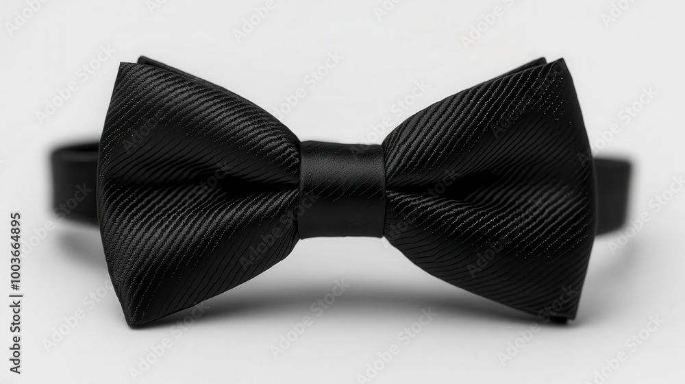 Elegant black bow tie on a white isolated background. Elegant black bow tie on a white isolated background.