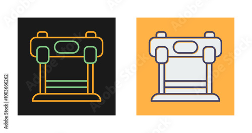 Hurdles Race Vector Icon
