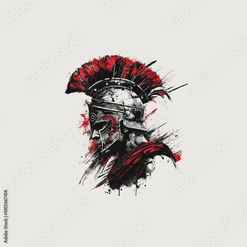 Spartan Warrior vector illustration