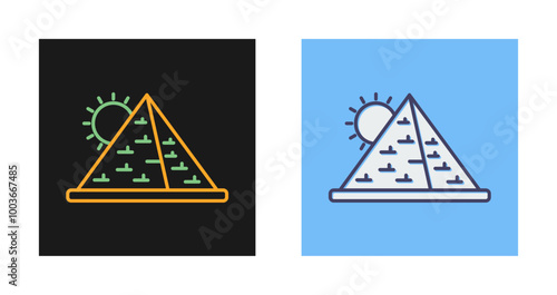 Pyramid Vector Icon