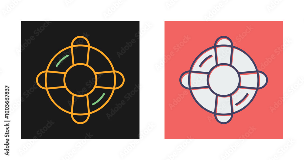 Lifebuoy Vector Icon Lifebuoy Vector Icon