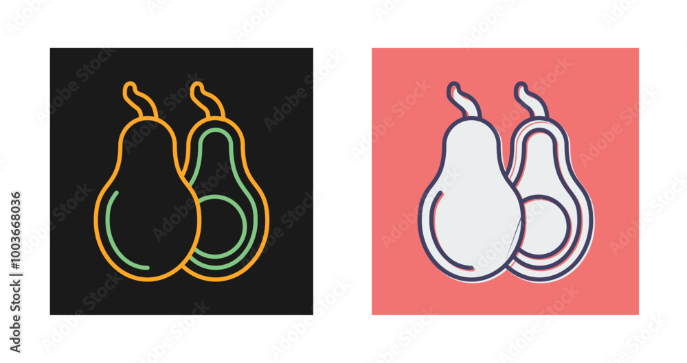 Avocado Vector Icon Avocado Vector Icon