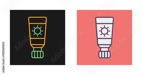 Sunscreen Vector Icon