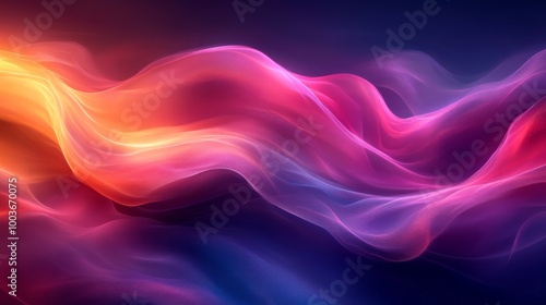 Wallpaper Mural Abstract vibrant waves of color on a Torontodigital.ca