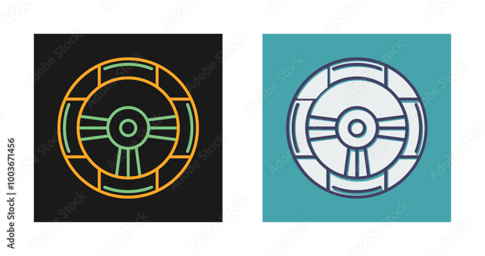 Fototapeta premium Driving Vector Icon