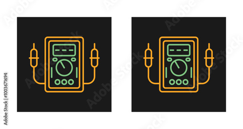 Voltmeter Vector Icon