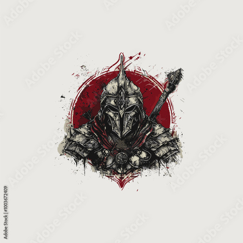 Spartan Warrior vector illustration