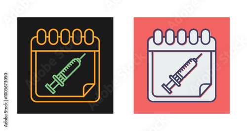 Vaccine Time Vector Icon