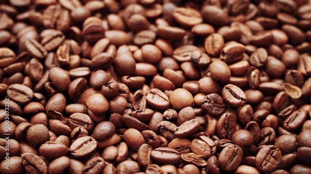 Low quality coffee beans. A cheap coffee product. The concept of the quality of the product being sold. Low quality coffee beans. A cheap coffee product. The concept of the quality of the product being sold.