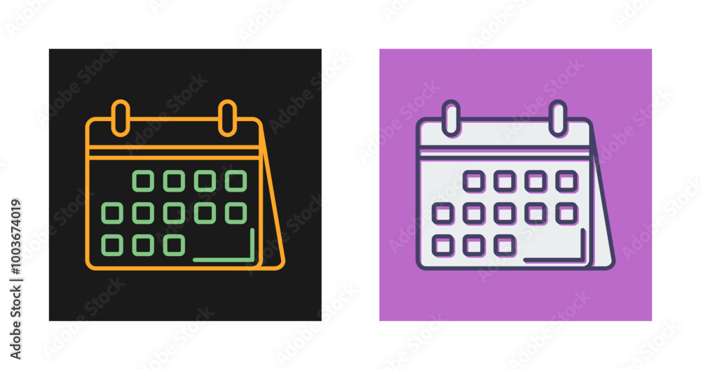 Naklejka premium Calendar Vector Icon