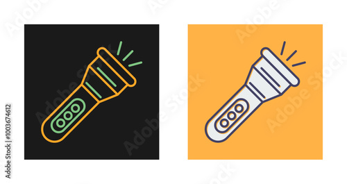 Flashlight Vector Icon