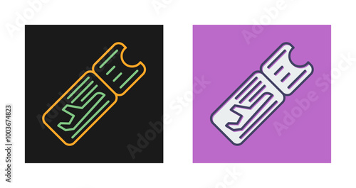 Airplane Ticket Vector Icon