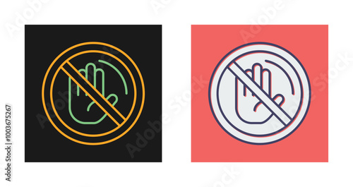 No Passing Vector Icon