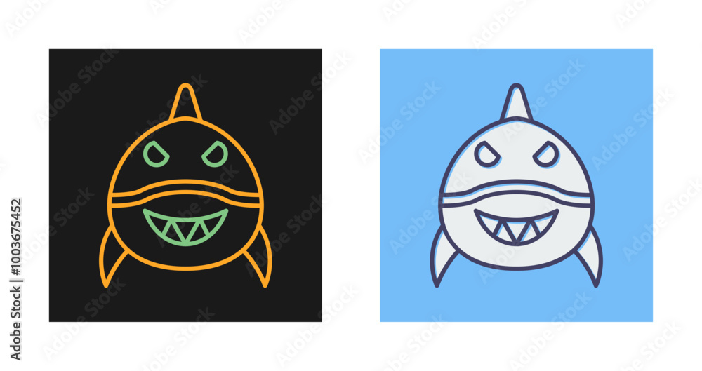 Fototapeta premium Shark Vector Icon