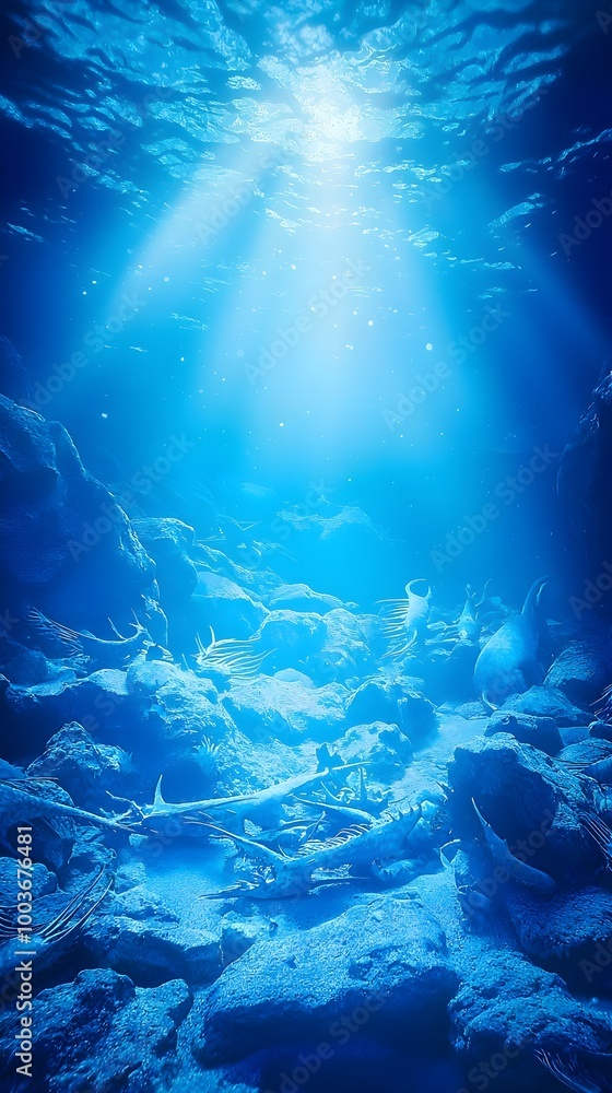 Fototapeta premium Underwater Light Rays