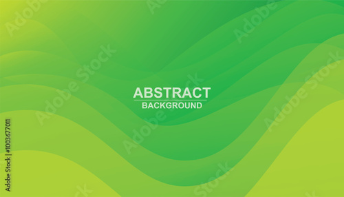 Green wavy abstract background. green wave background. minimalist dynamic smooth shapes. cool background design. wave lines. vector illustration