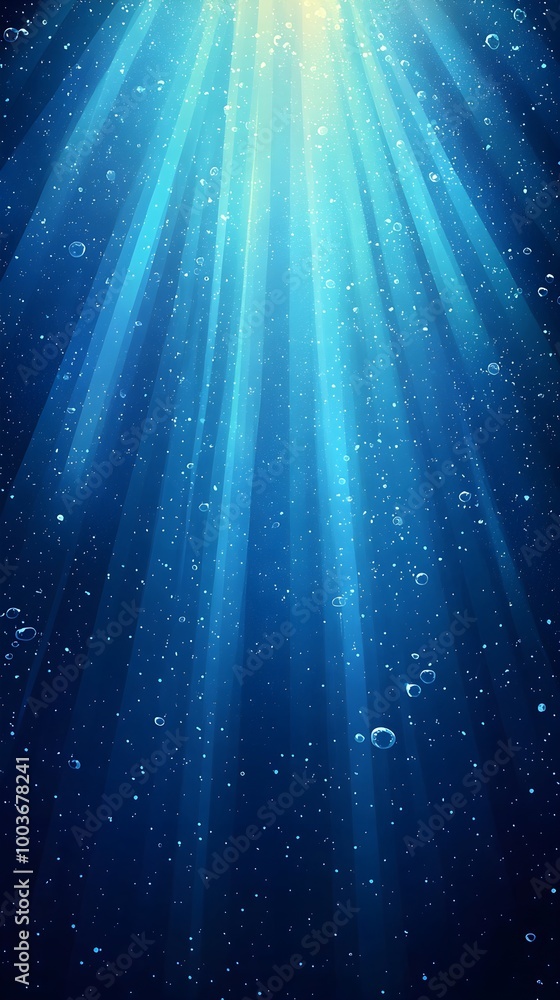 Underwater Light Rays and Bubbles Underwater Light Rays and Bubbles