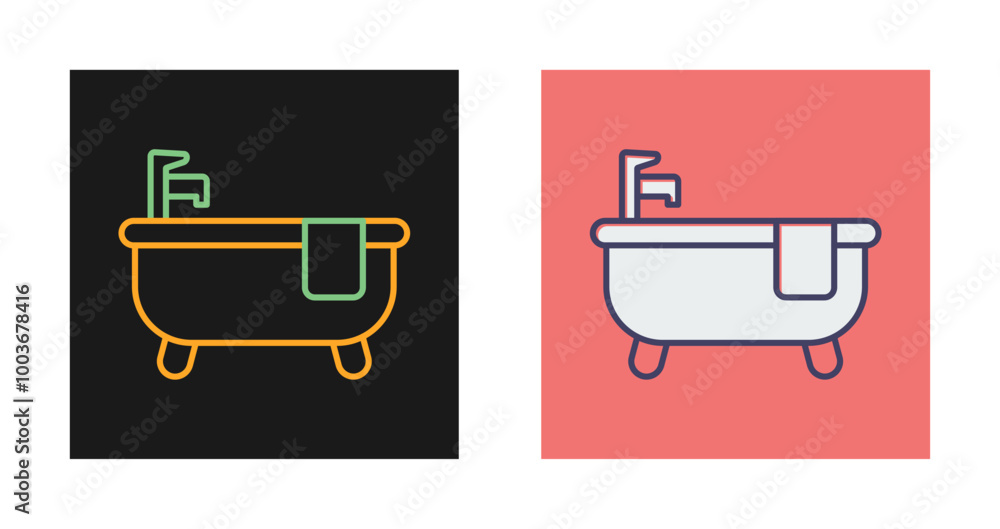 Bathtub Vector Icon Bathtub Vector Icon