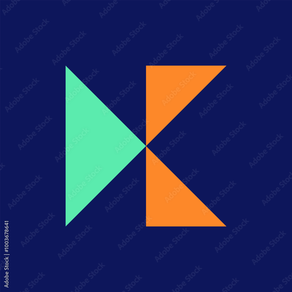 Letter K logo. Icon design. Template elements. Geometric abstract logos Letter K logo. Icon design. Template elements. Geometric abstract logos