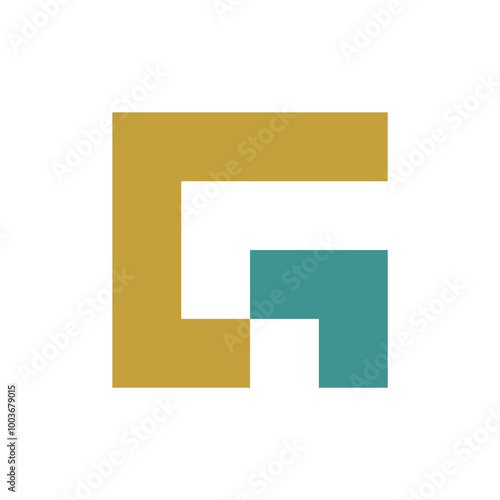 Letter G logo. Icon design. Template elements. Geometric abstract logos