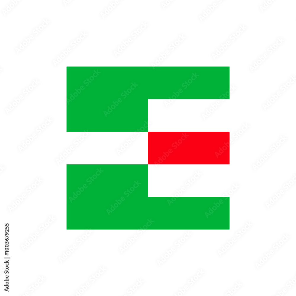 Letter E logo. Icon design. Template elements. Geometric abstract logos Letter E logo. Icon design. Template elements. Geometric abstract logos