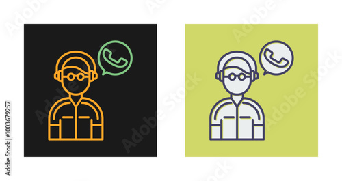 Contact Us Vector Icon
