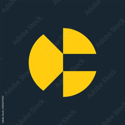 Free Download Letter C logo. Icon design. Template elements. Geometric abstract logos - GFXLoad