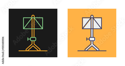 Music Stand Vector Icon