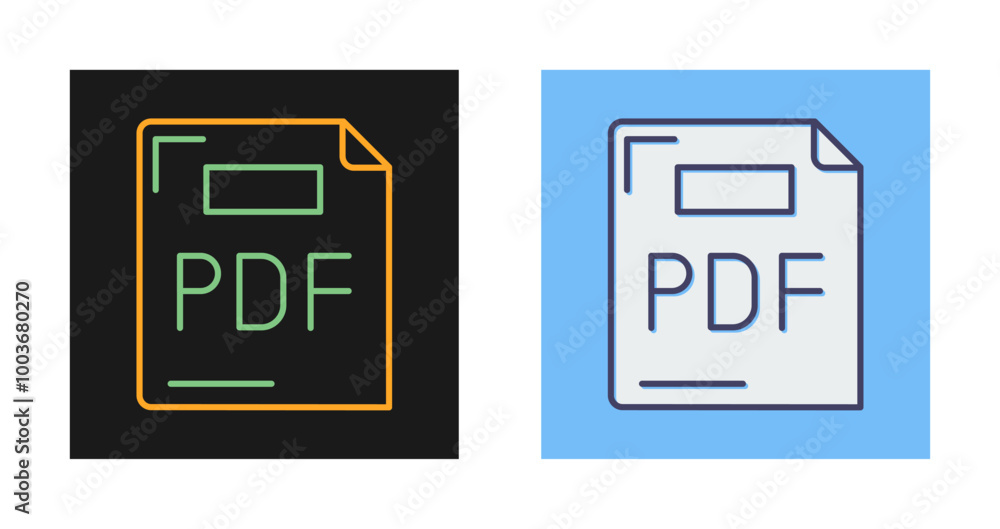 PDF Vector Icon PDF Vector Icon