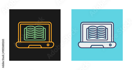 Online Library Vector Icon