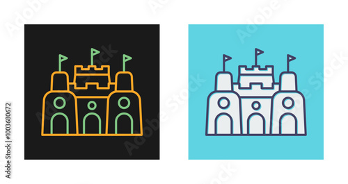Sand Castle Vector Icon