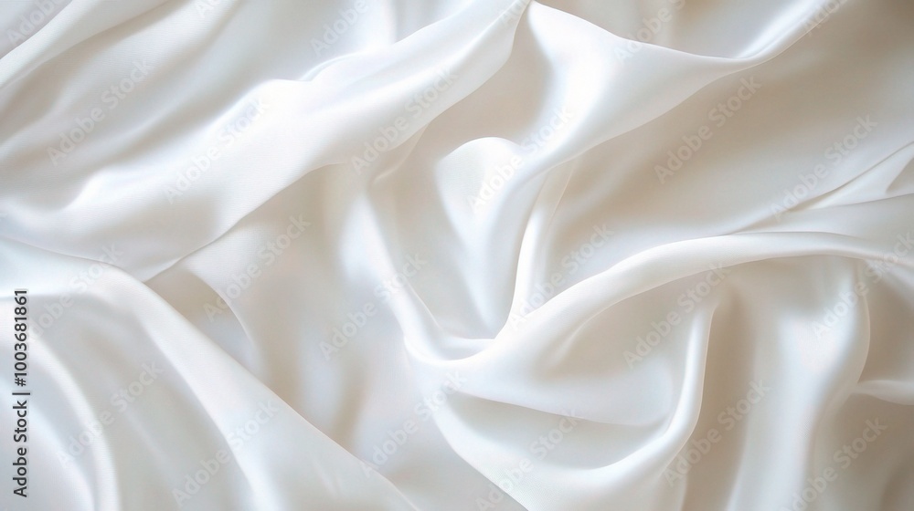 Soft White Satin Fabric Texture for Background Design Soft White Satin Fabric Texture for Background Design