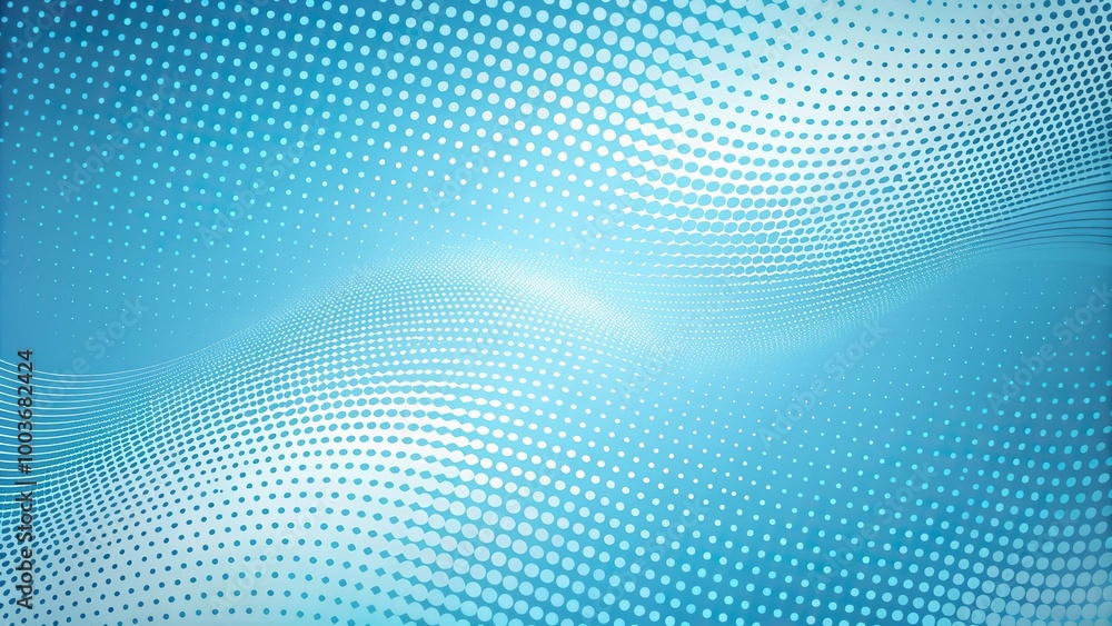 wavy light blue background with halftone pattern at a tilted angle wavy light blue background with halftone pattern at a tilted angle