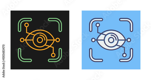 Eye Recognition Vector Icon