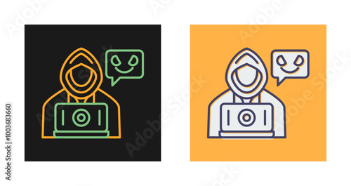 Cyber Attack Vector Icon