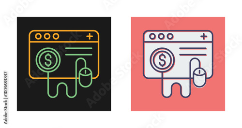 Pay Per Click Vector Icon