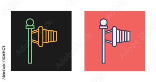 Windsock Vector Icon