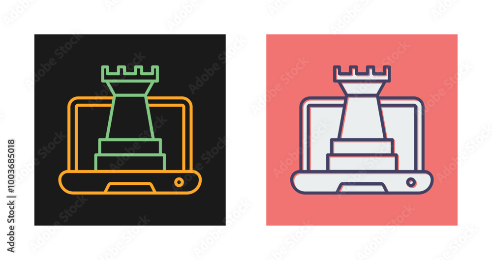 Digital Strategy Vector Icon Digital Strategy Vector Icon