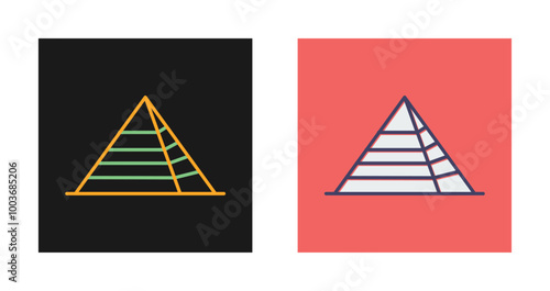 Pyramid Vector Icon