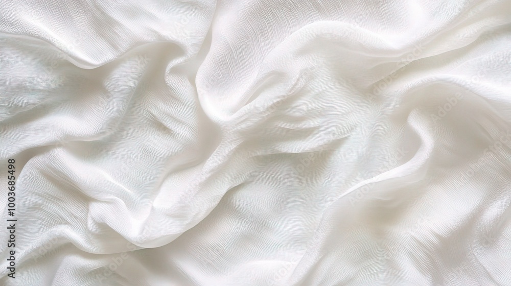 Obraz premium Soft White Fabric Texture for Background Use