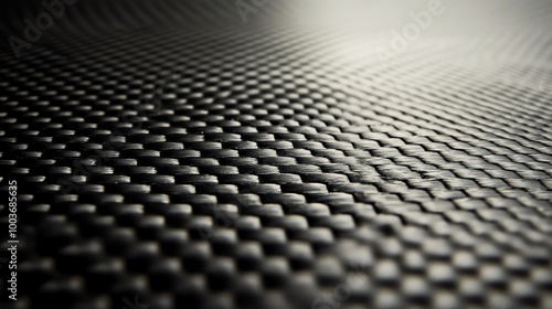 Abstract close-up of woven carbon fiber texture creating a modern and sleek surface appearance.