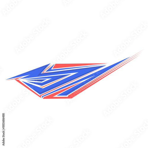  Illustration abstract racing background .Print vinyl and decal for cars. The design is modern. Racing Stripes Decal Sport. Background abstract. Decal Stripes Element
