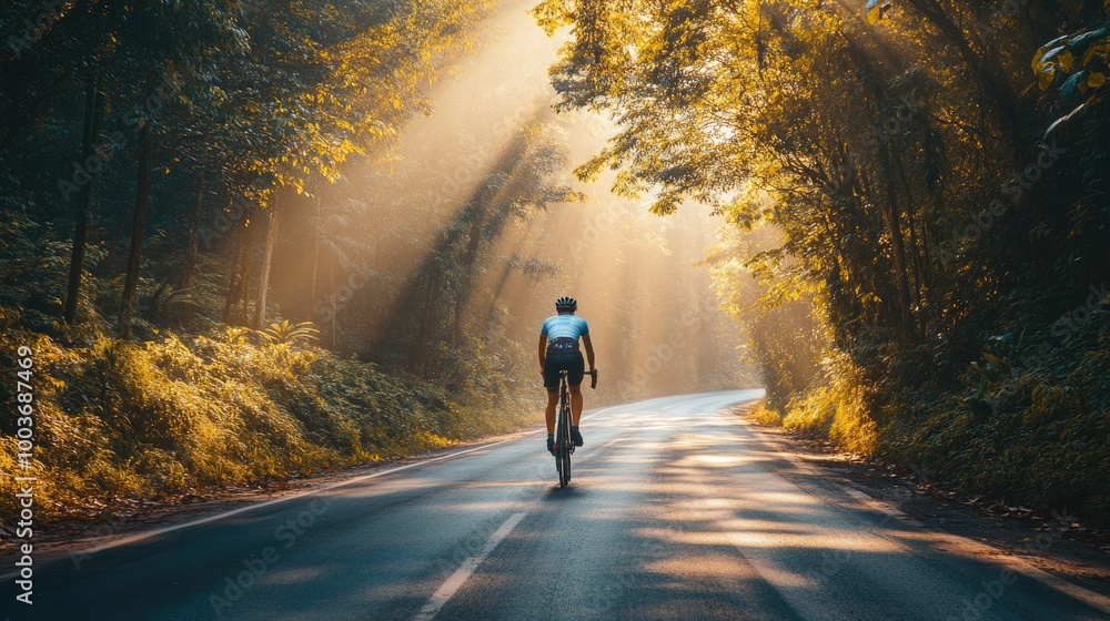 Cycling Through Natures Embrace A Serene Morning Ride Cycling Through Natures Embrace A Serene Morning Ride