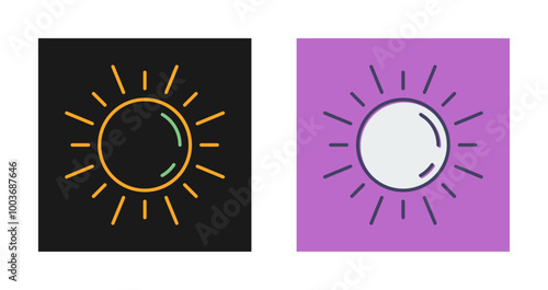 Sun Vector Icon