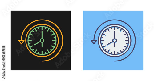 Past Time Vector Icon